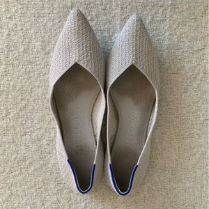 Rothy’s The Point Flat Cream Colored Flats Women’s Size 10